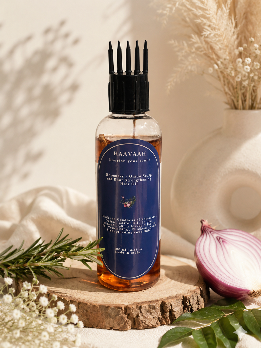 Rosemary-Onion Scalp and Root Strengthening Hair Oil