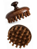 28 Teeth Natural Wood Hair and Scalp Massager Comb,Stress Relief & Detox Shampoo Brush,Wet and Dry Application for Reducing Dandruff and Stimulates Hair Growth