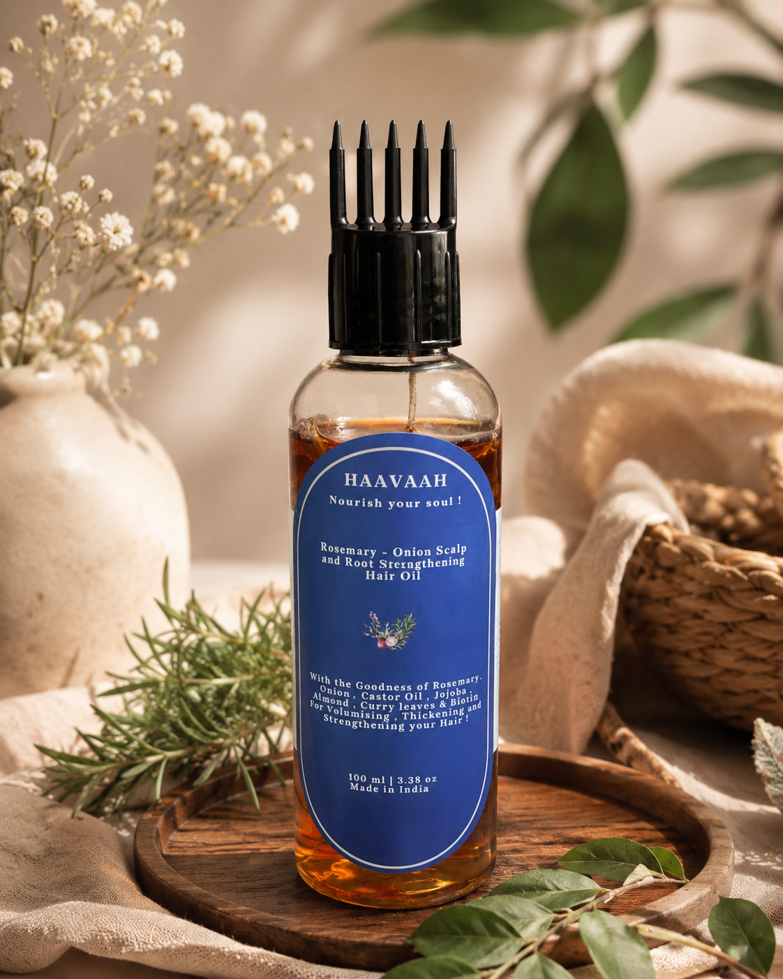 Rosemary-Onion Scalp and Root Strengthening Hair Oil