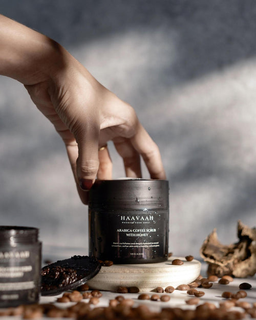 Exfoliating Arabica Coffee & Honey Body Scrub for Instant Tan Removal& Soft-Smooth Skin